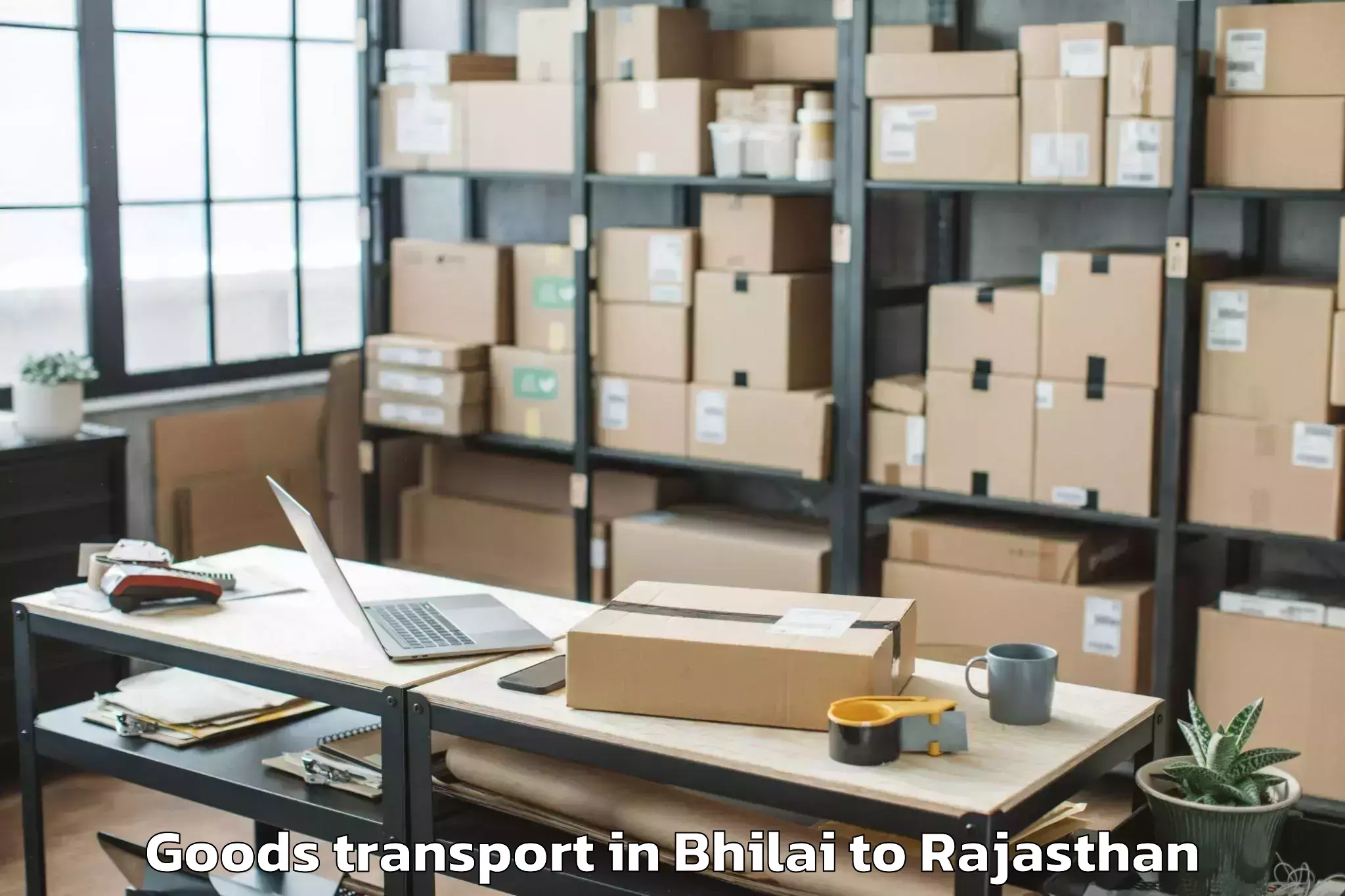 Book Your Bhilai to Abu Goods Transport Today